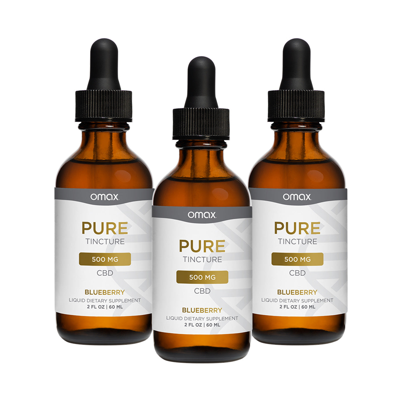 Omax® Pure Tincture CBD Oil | 500mg 0% THC - Omax Health