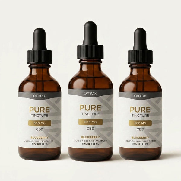 Omax® Pure Tincture CBD Oil | 500mg 0% THC - Omax Health