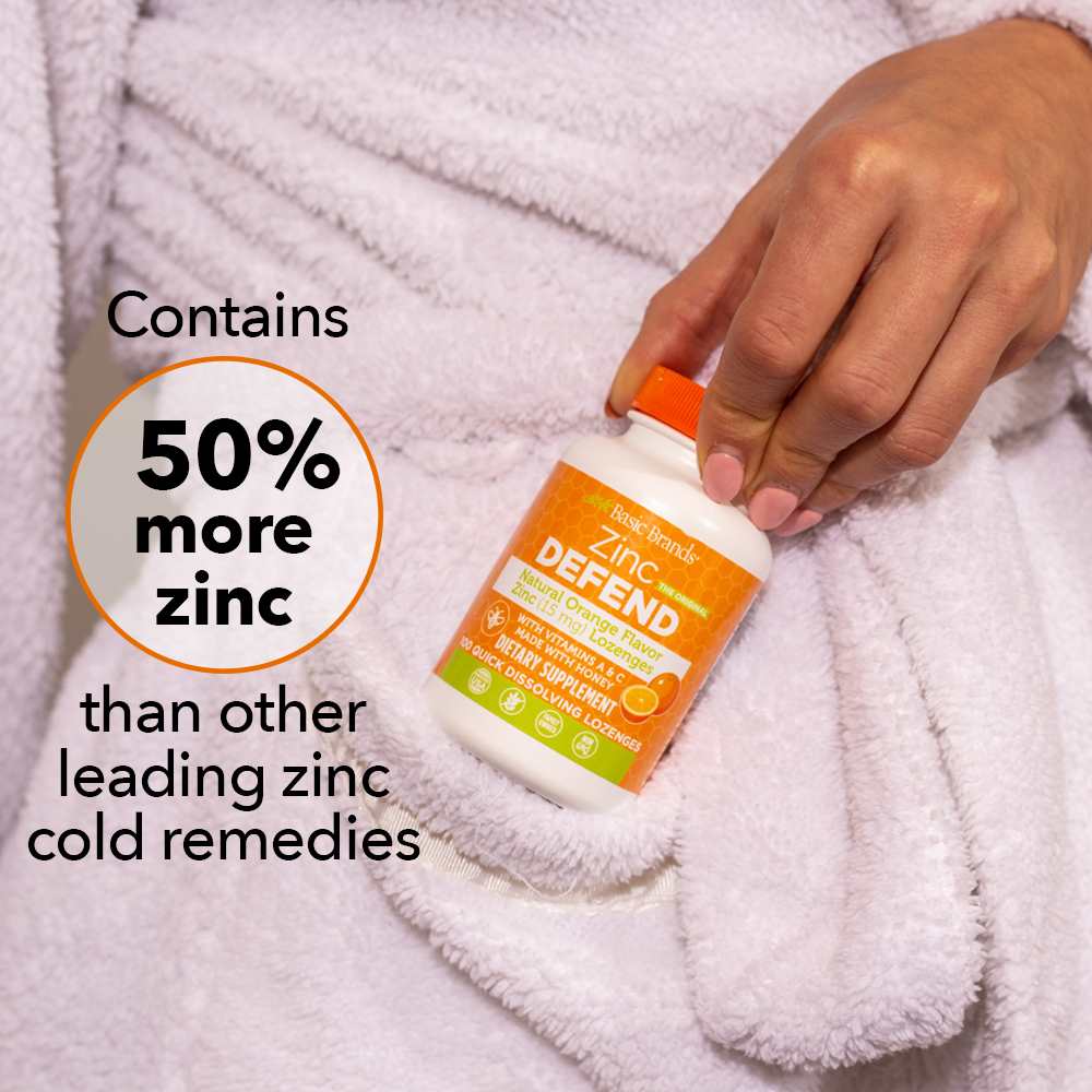 Basic Health Brands® Zinc Lozenges, Orange